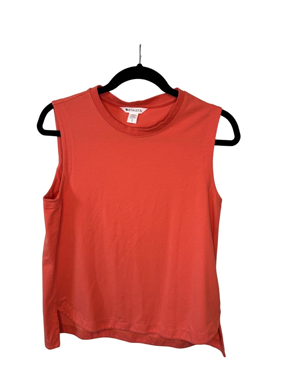 Athleta Coral Orange Muscle Tank Like New | Athleisure Workout Running Summer S